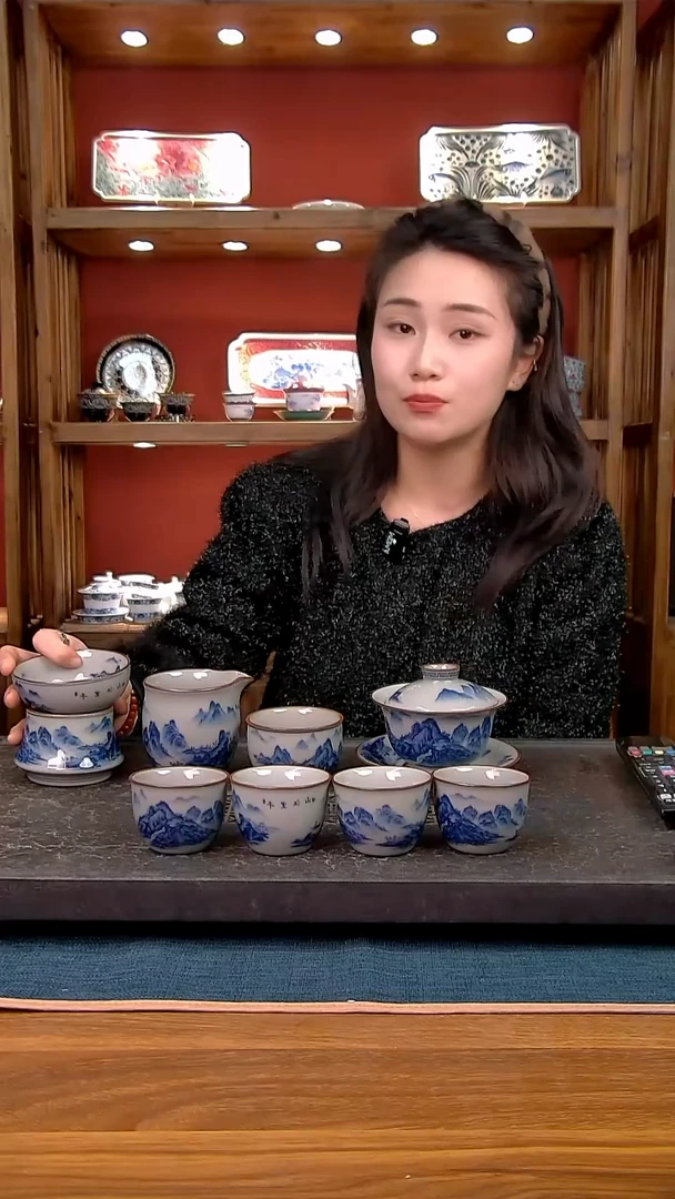 简装家用款8件套 老陶泥开片纹陶瓷茶具