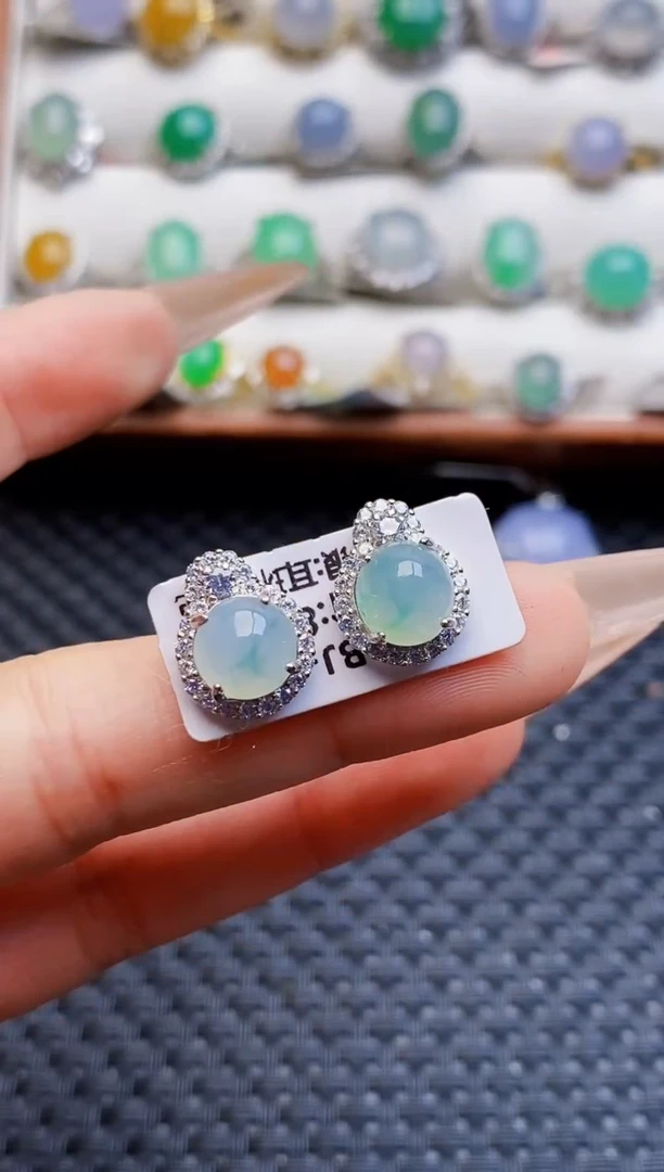 银S925镶嵌戒指翡翠5215