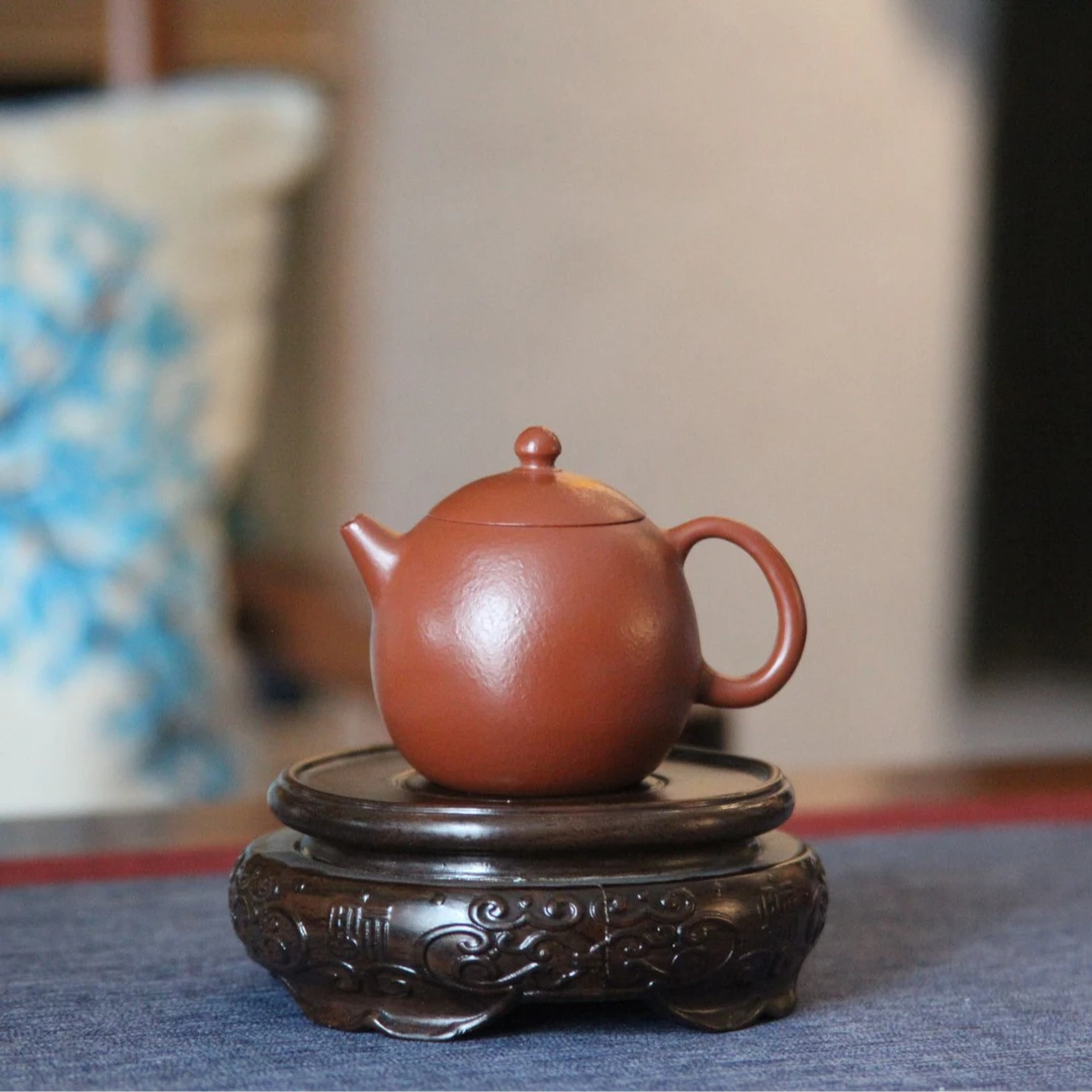 宜兴纯手工紫砂壶大红袍泥料龙蛋壶河豚短嘴功夫茶具