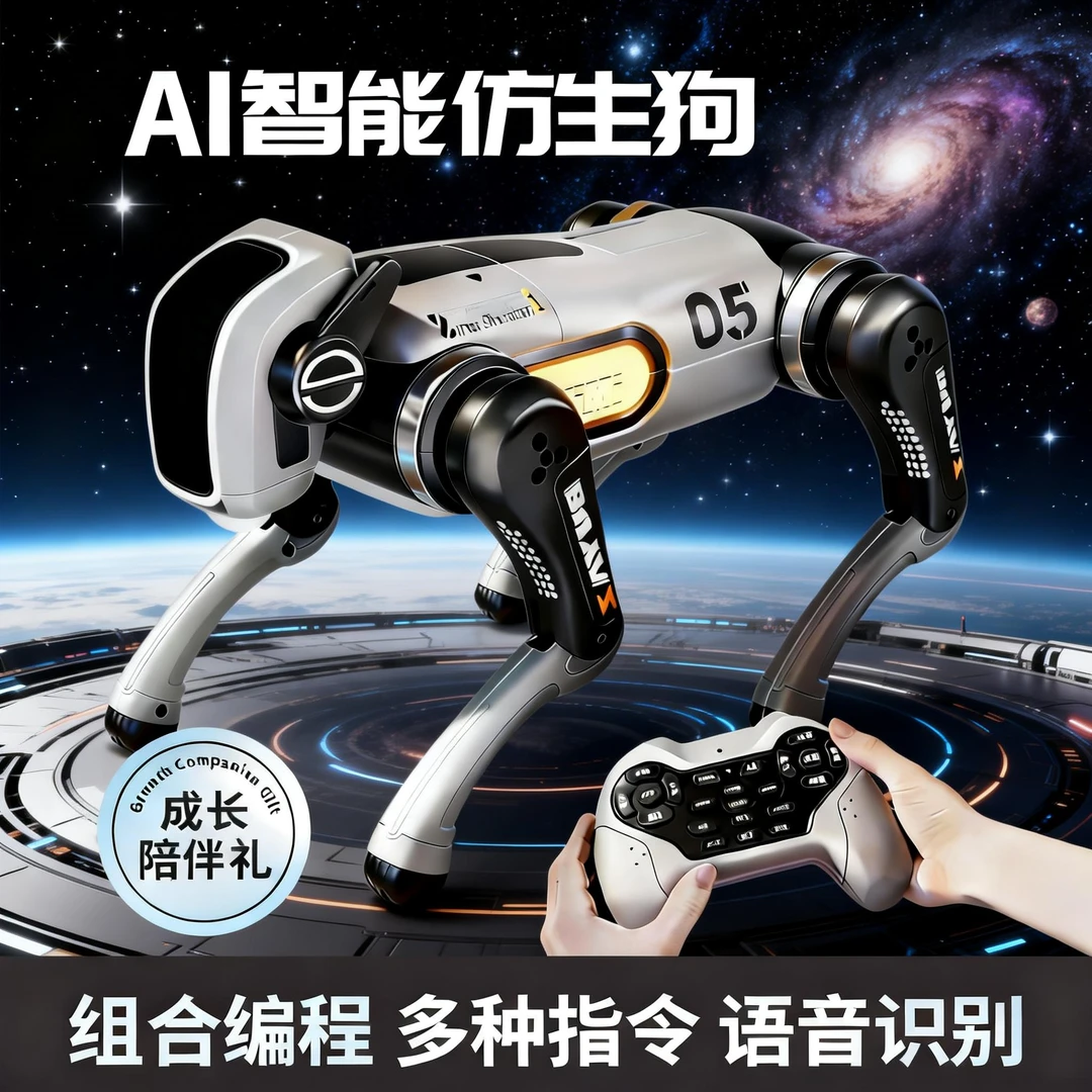 2026新款过家家玩具ai智能机器狗电动编程遥控男女孩宝宝生日礼物