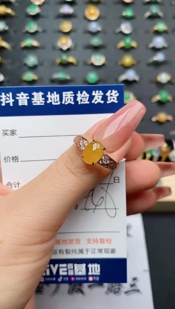 翡翠戒指银S925镶嵌............