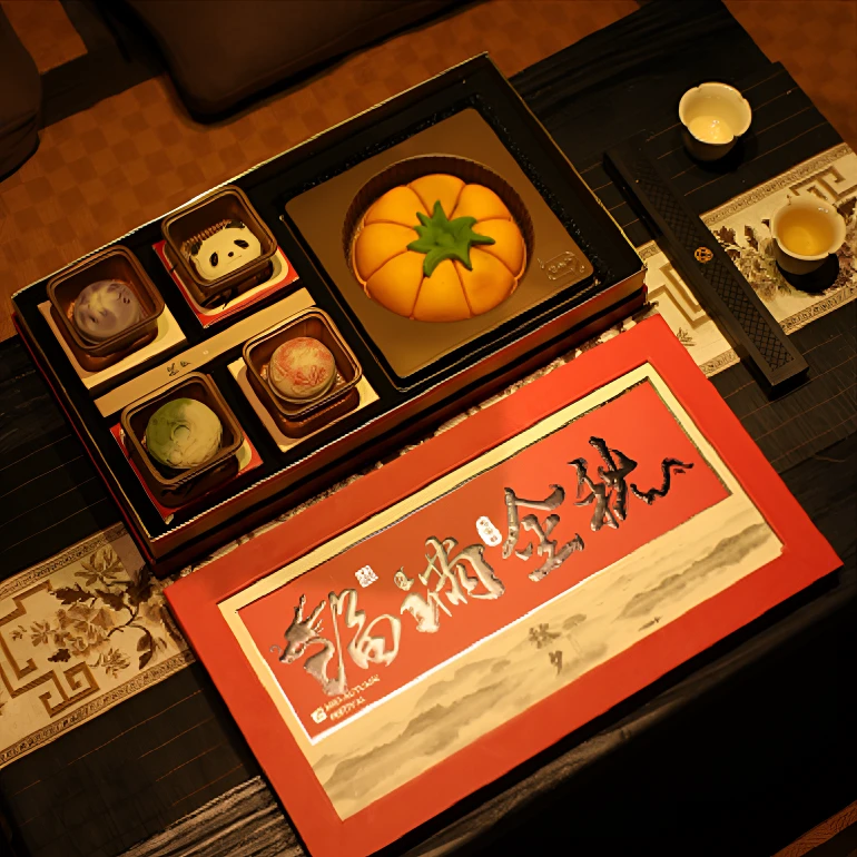 中秋节月饼礼盒芋泥青提月饼广式流心冰皮月饼中秋礼盒高档送礼