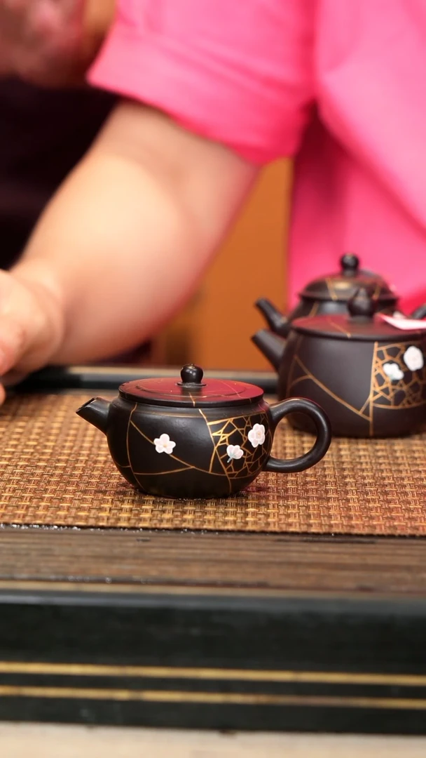 茶壶紫砂ZCJ57《冰梅瓦玉》还原烧