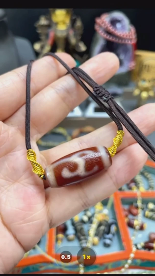 玛瑙/玉髓项链（覆膜）未镶嵌红肉绿度母项链