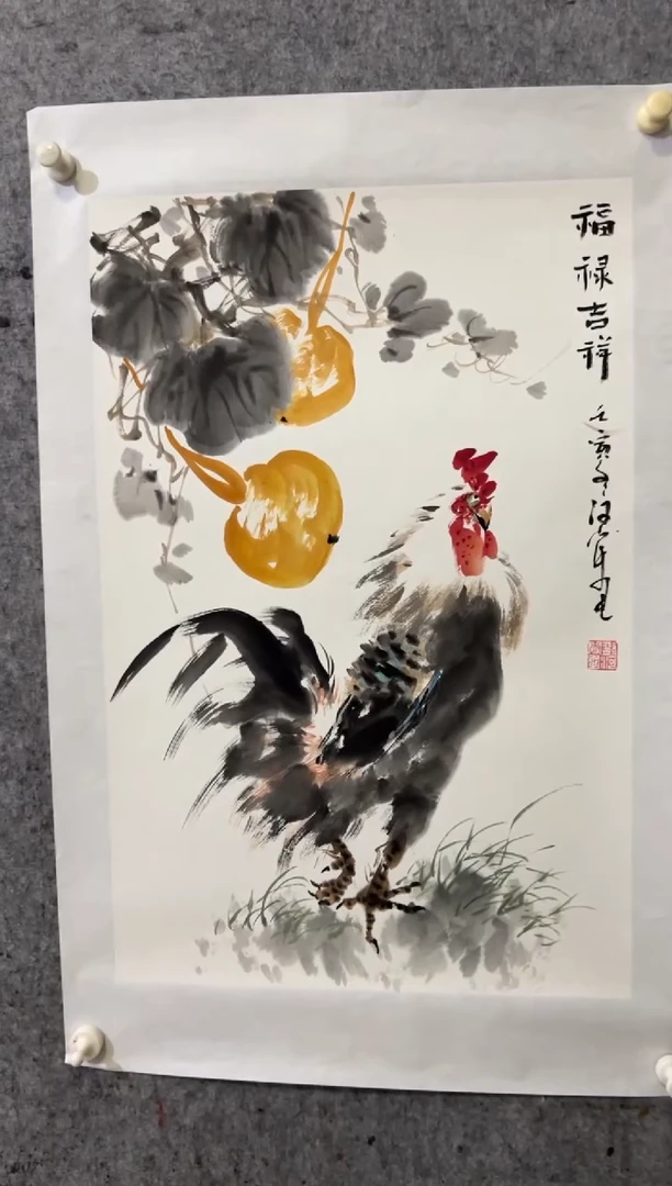 【闪购商品】国画写意花鸟作品花鸟