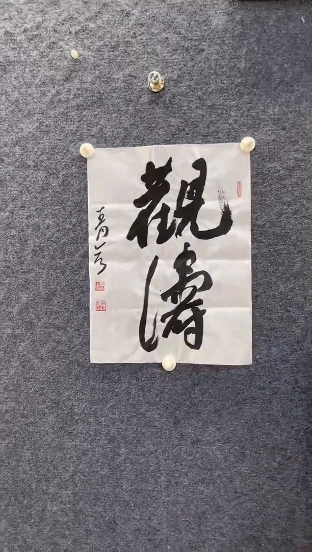 书法8489王青Y观涛1.5平尺