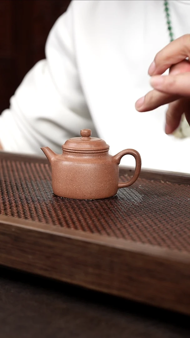 茶壶紫砂红黄泥剑流德钟