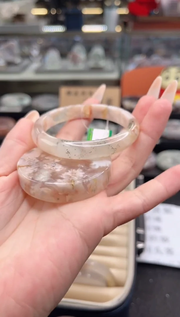 石英质玉手镯未镶嵌51圈口 （赠品镯心）1686110