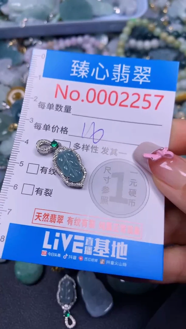 【闪购商品】翡翠颈饰未镶嵌含绳0002257