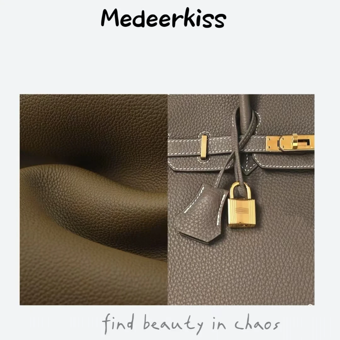 【medeer】大马Birkin进口原厂ToGo牛皮全手缝蜡线全钢五金