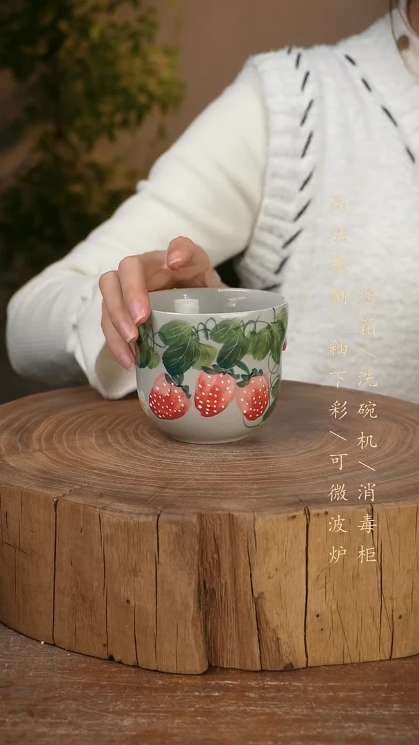 碗瓷景德镇手工手绘高温瓷釉下彩