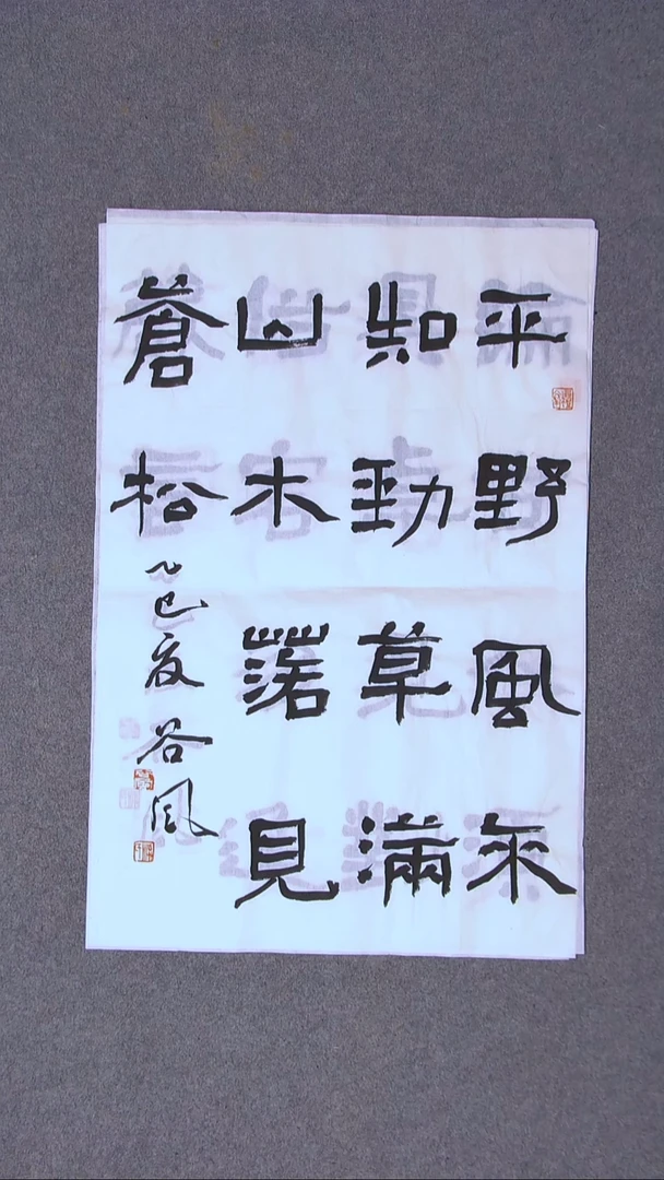 书法洪国峰 山东济宁69*46尺寸