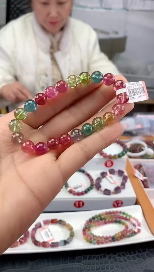 未镶嵌手串碧玺多样性发一条