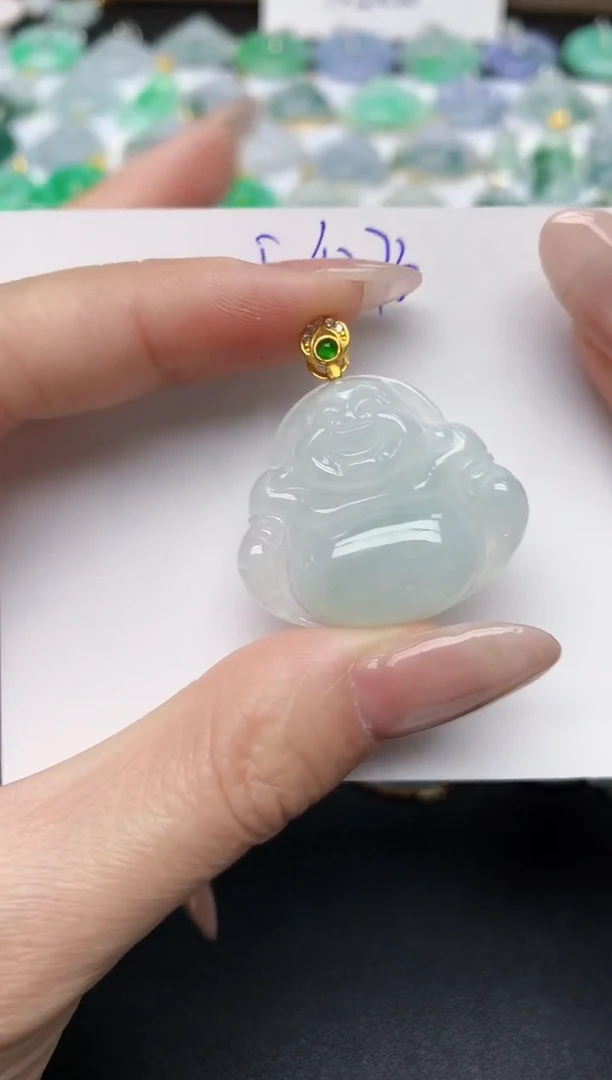 颈饰未镶嵌翡翠天然缅甸A货翡翠百元以上9元证书费自理