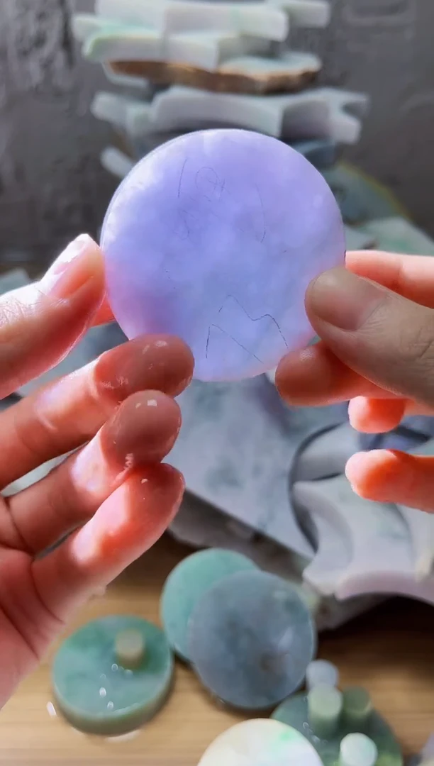 裸石翡翠翡翠a货正品玉石古陈345