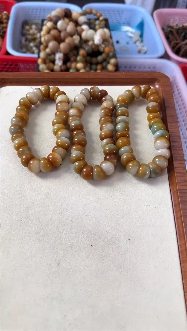 【闪购商品】白玉菩提手串15碳烤青芒