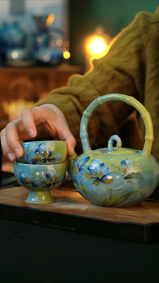 【闪购商品】杯手绘心瓷陶瓷浮力