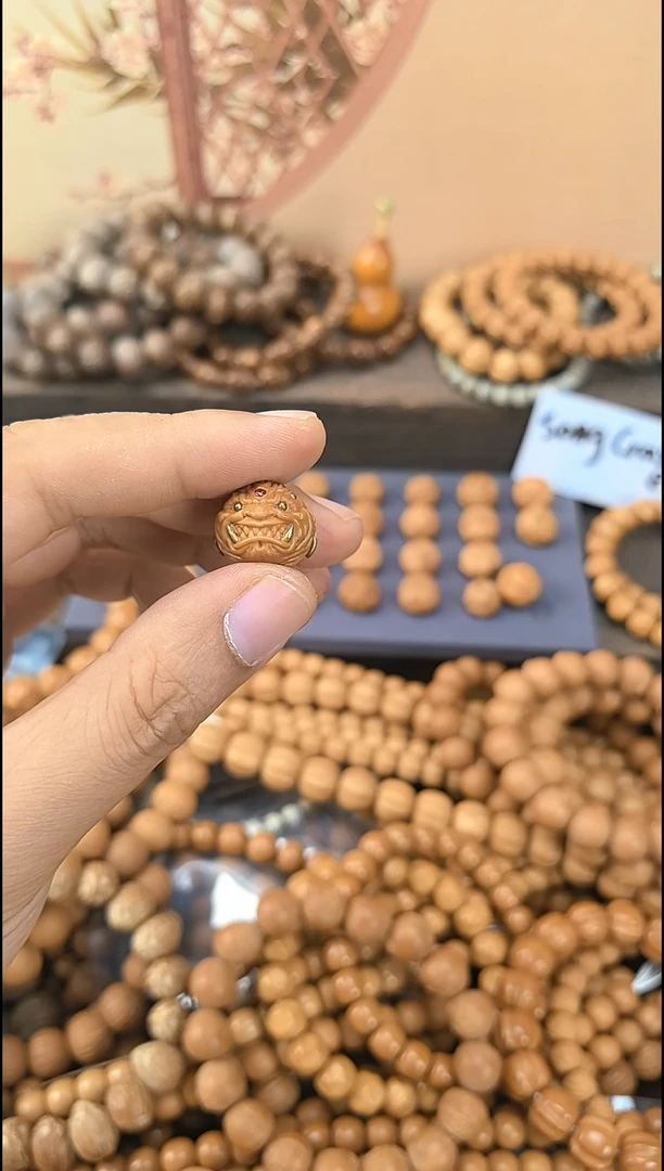 猴头核桃吊坠精工单籽