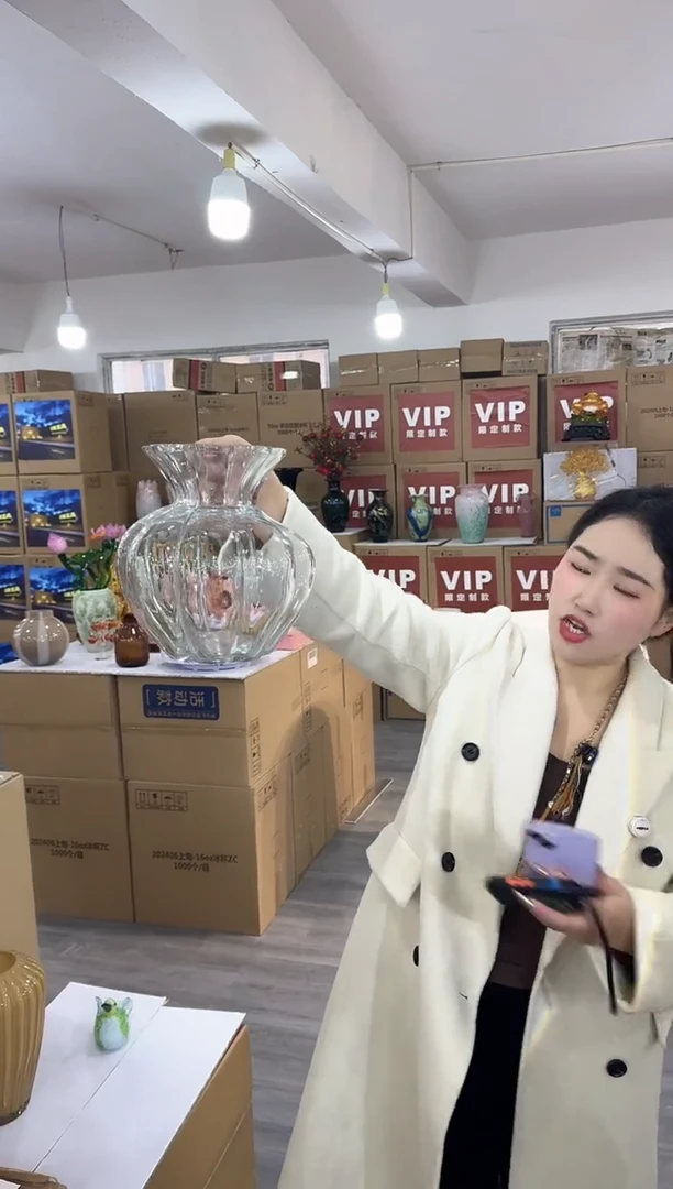 【闪购商品】琉璃静姐花器F-花瓶品41