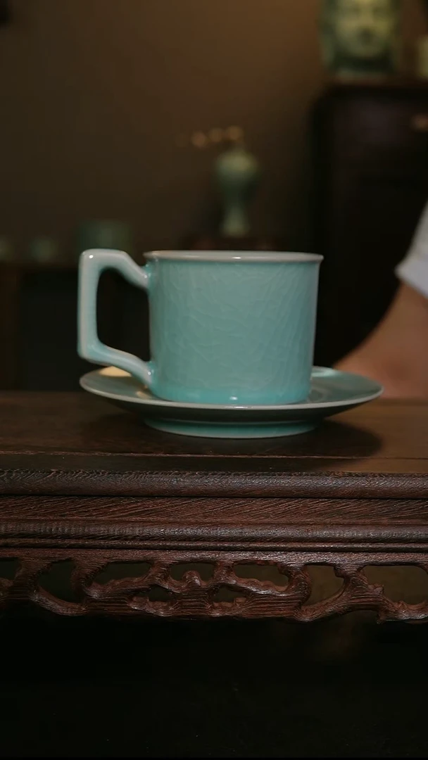 摆件仿古手工咖啡杯