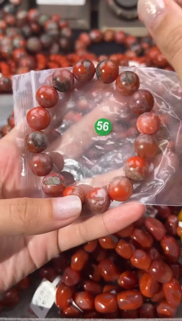 南红玛瑙手串未镶嵌13+