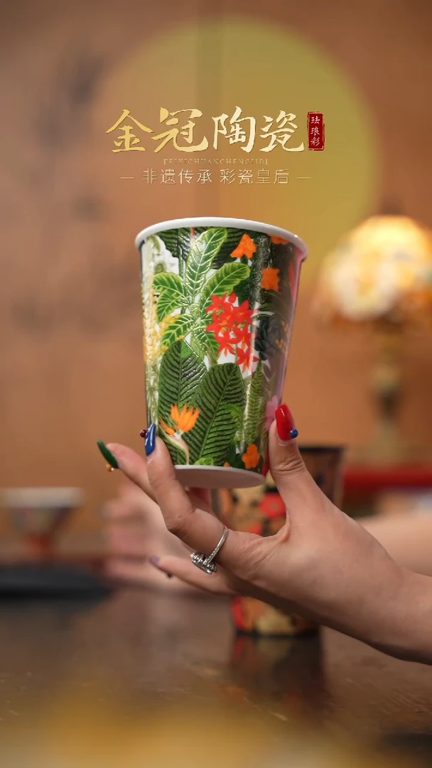 陶瓷丛林绮梦【可乐杯】 绿