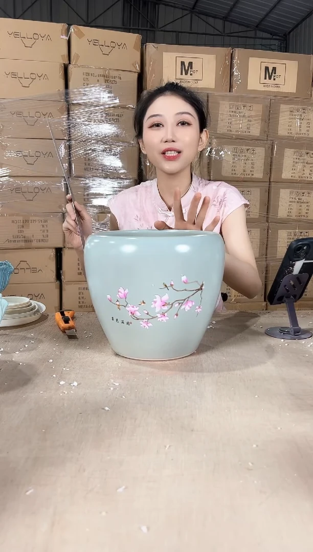 蛋型喜上浅绿大号23x21