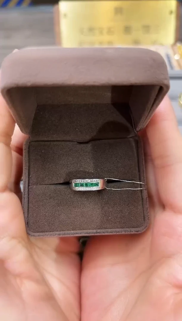 【闪购商品】祖母绿戒指银S925镶嵌09