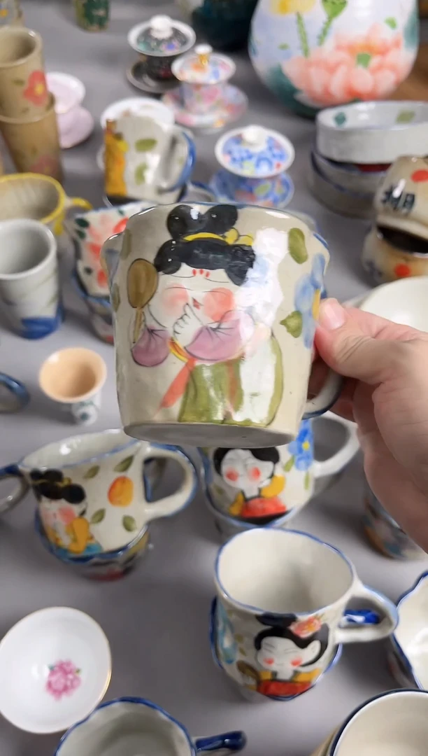 【闪购商品】瓷片景德镇手绘高温釉下彩