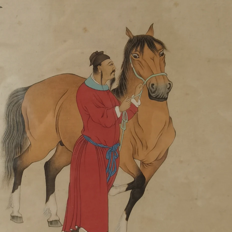 【辽拍美术】马  V250709-2-546   0.5平尺   纸本镜框   lj1126