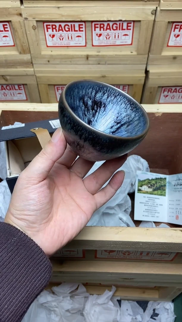 茶盏贵宾 百花钵 建盏主人杯