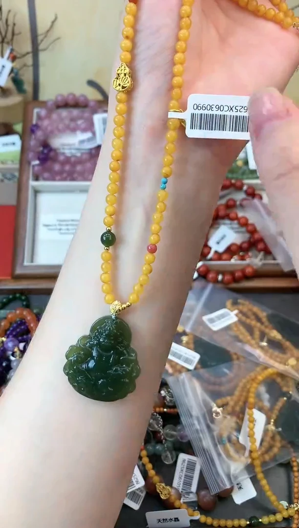 未镶嵌颈饰蜜蜡296