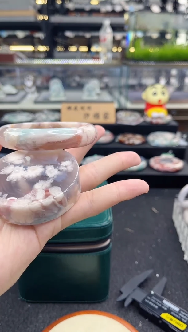 未镶嵌手镯石英质玉65圈口（赠品镯心）688988