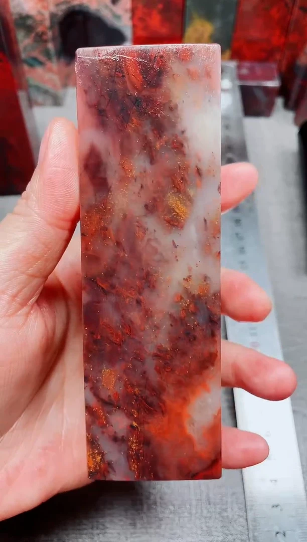 桂林鸡血玉素章--27