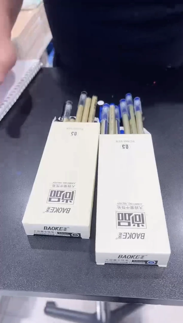 宝克3668直液笔黑色12支+蓝色12支