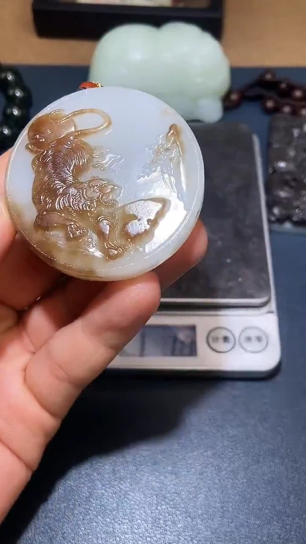 颈饰未镶嵌和田玉桑*HX