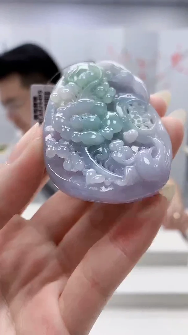 未镶嵌定制翡翠5123ry-毛货挂件18