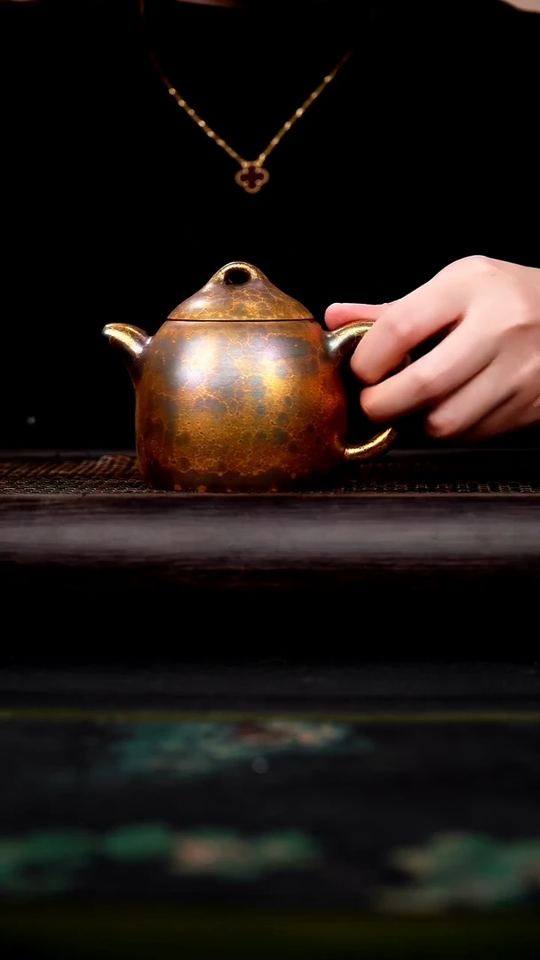 茶壶紫砂资金龙血砂 贝壳烧 秦权 250cc