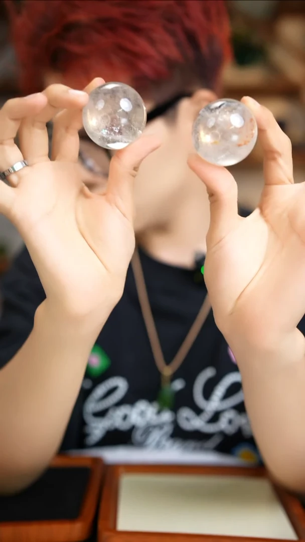 水晶珠宝半成品未镶嵌白水晶球D149多样性发其一