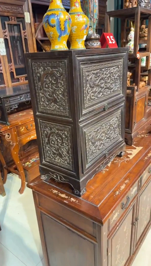 木紫檀龙纹双层柜子1980.88888