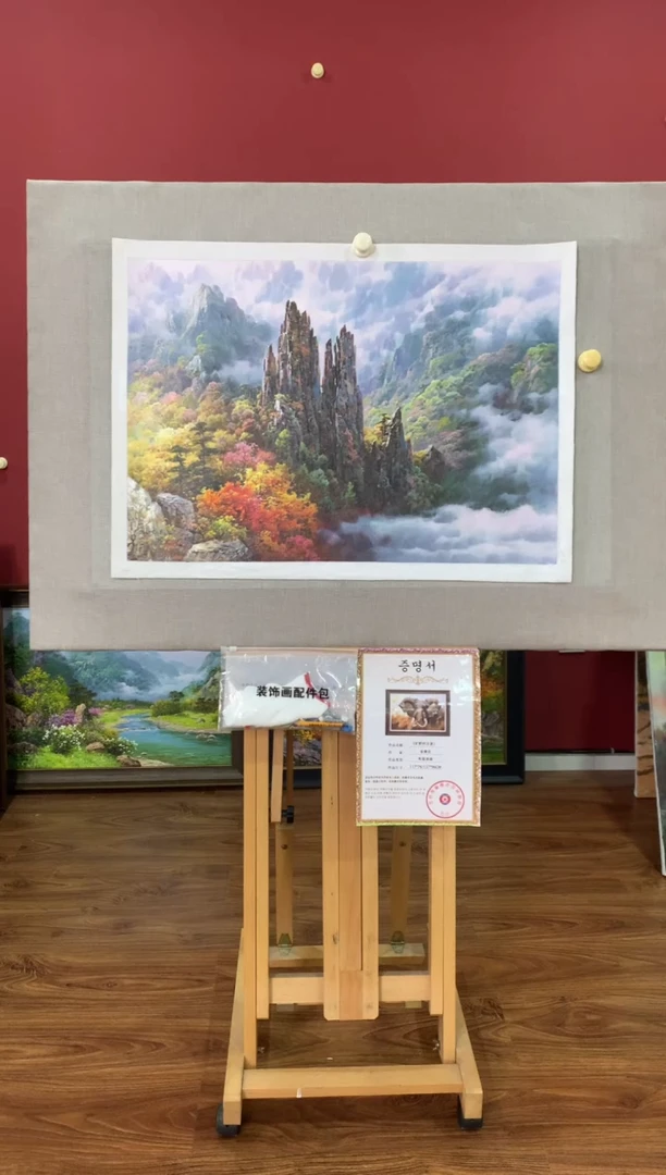 油画【30号】朝鲜原创手绘油画【功勋Ⅰ级画家丨孤品佳作】【顺丰包邮】