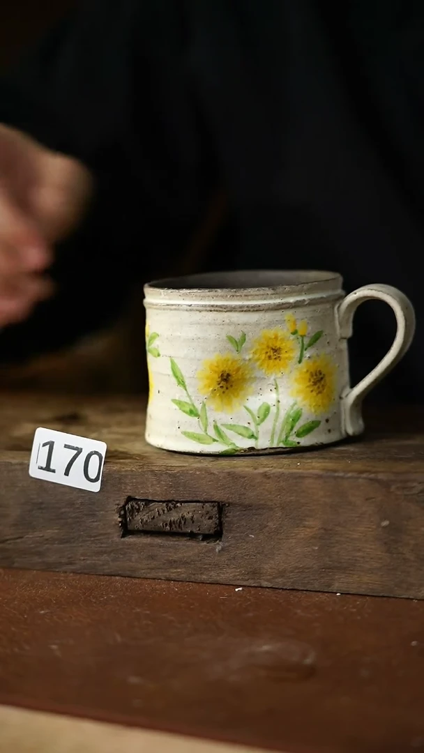 瓷片新品！手绘设计师款 咖啡杯