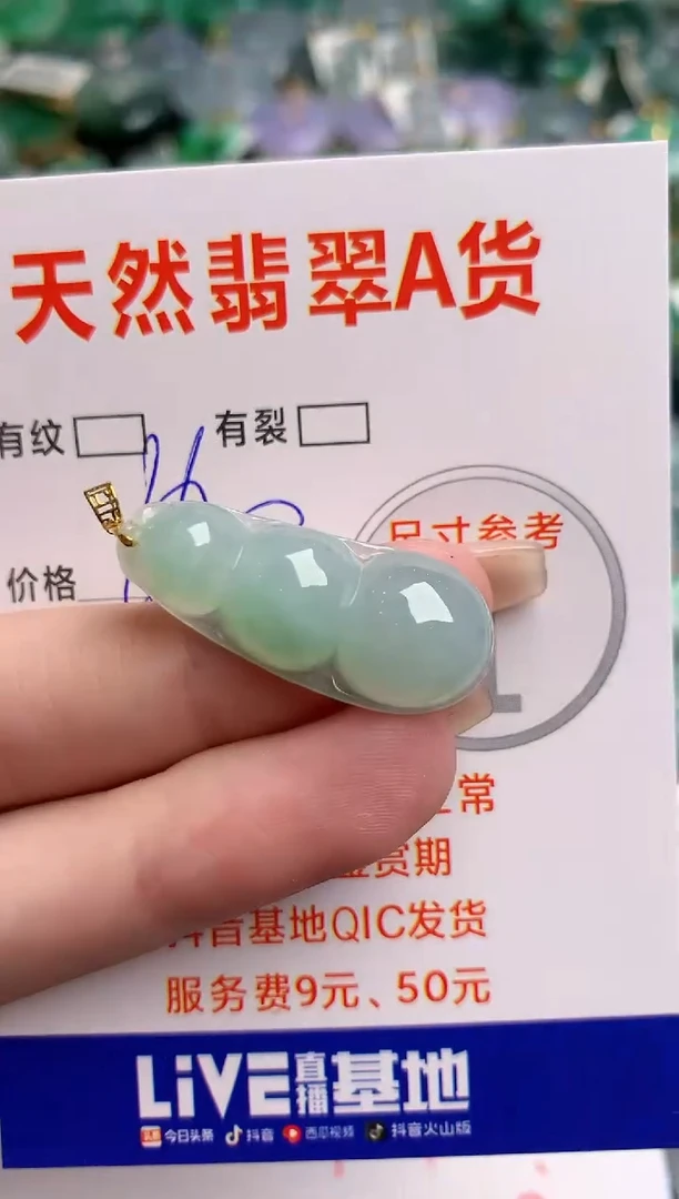 翡翠18K金镶嵌颈饰0482103836