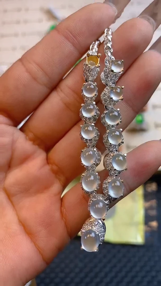 【闪购商品】翡翠耳饰未镶嵌天然A货翡翠166