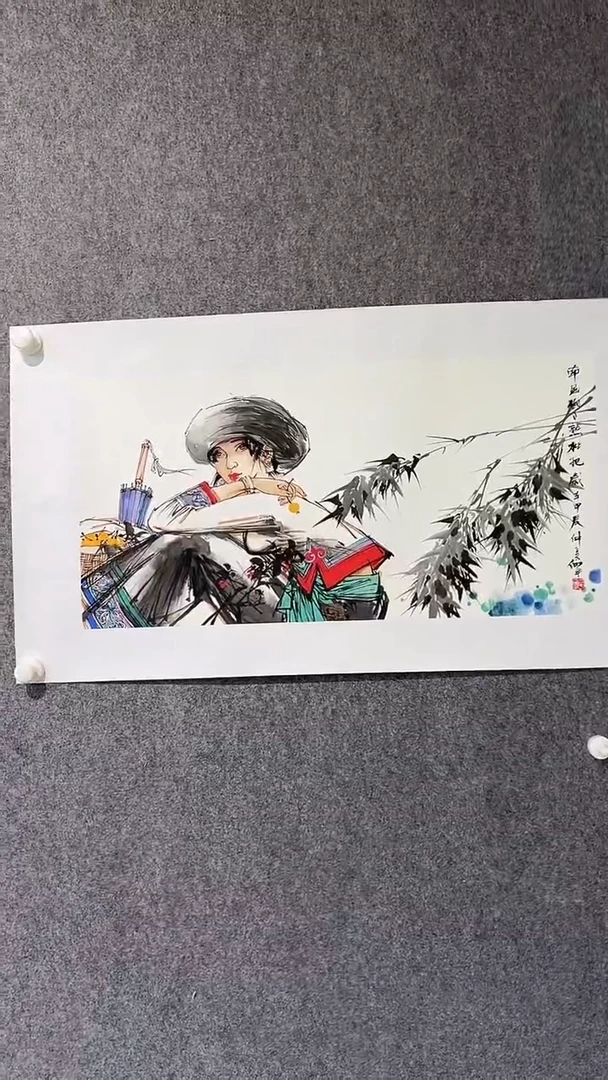 国画刘向平-2.1平尺-国画作品