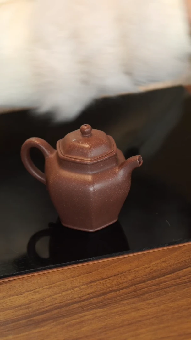 【闪购商品】紫砂茶壶羊角山紫泥-六如-200cc