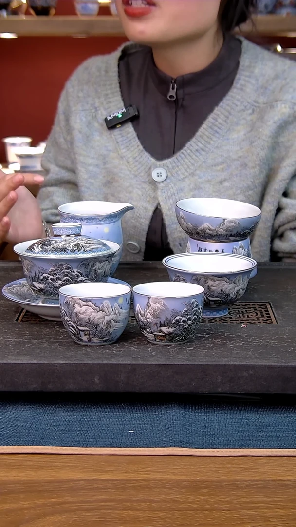 简装家用款6件套 白瓷陶瓷茶具