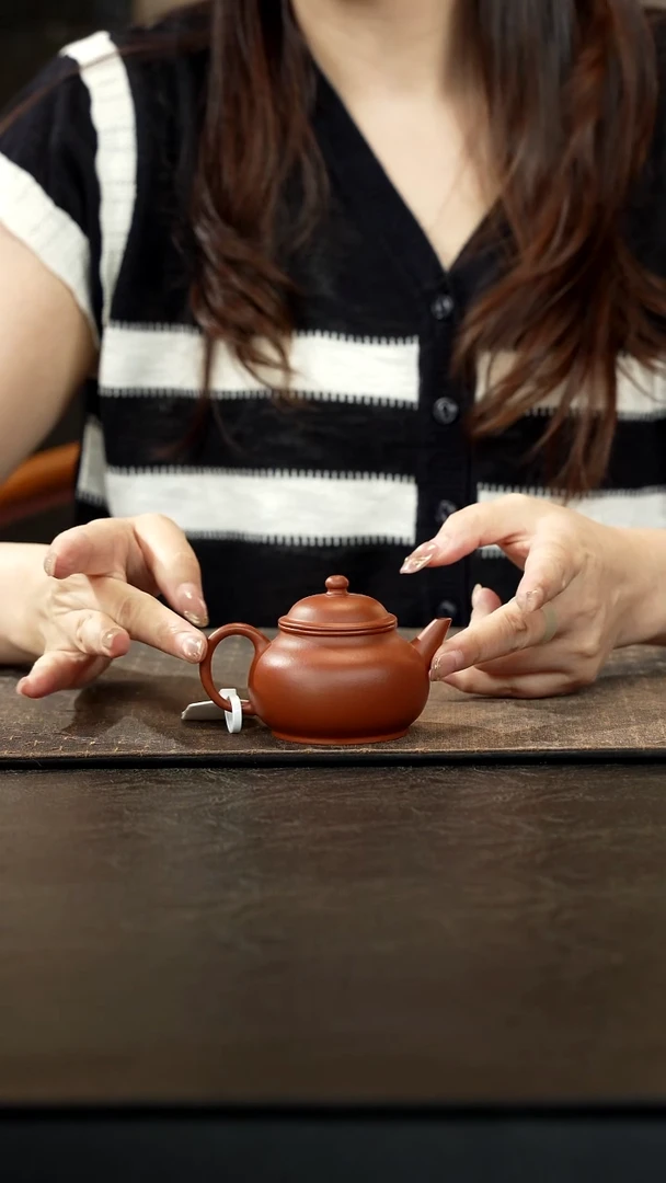 茶壶紫砂朱泥芭乐壶100cc