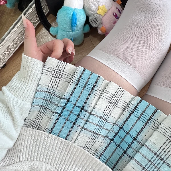 【果冻海】木野高原创jk格裙日系校供学院风jk制服百褶裙高腰半身裙