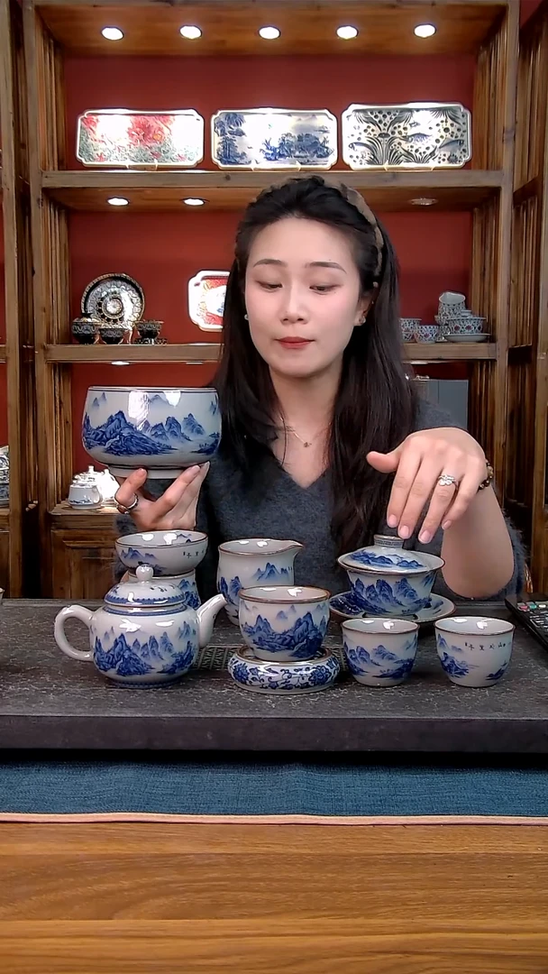 简装家用款9件套 老陶泥开片纹陶瓷茶具